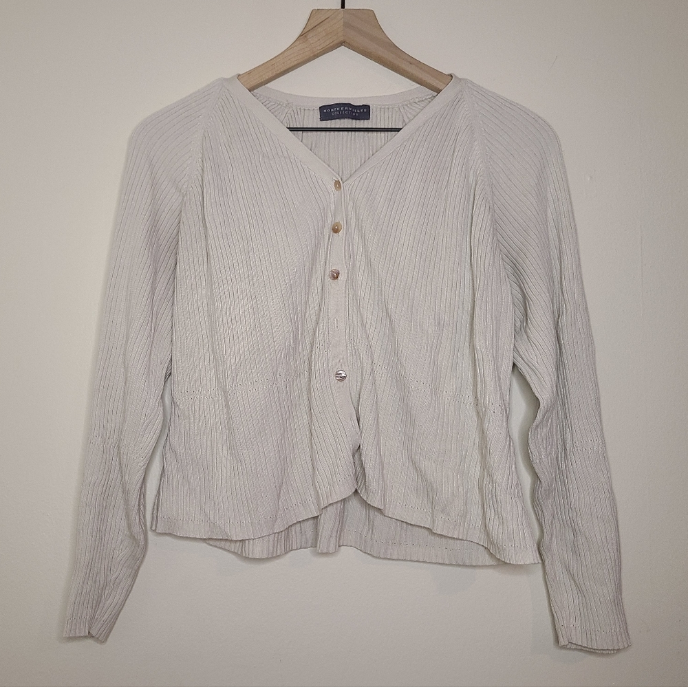 Northern Isles Collection cream cropped Cardigan